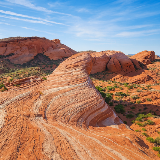 Fire Wave Trail - Valley of Fire State Park - Nevada United States - Rendered - Digital File Digital My Custom Designs PDF