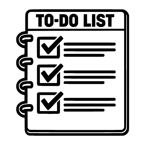 To-do List Outline - Vector Graphics - Digital File Digital My Custom Designs PDF