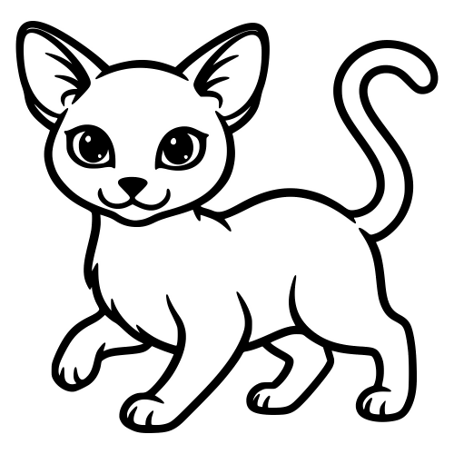 Tonkinese Cartoon - Digital File - XCS Friendly Digital My Custom Designs PDF