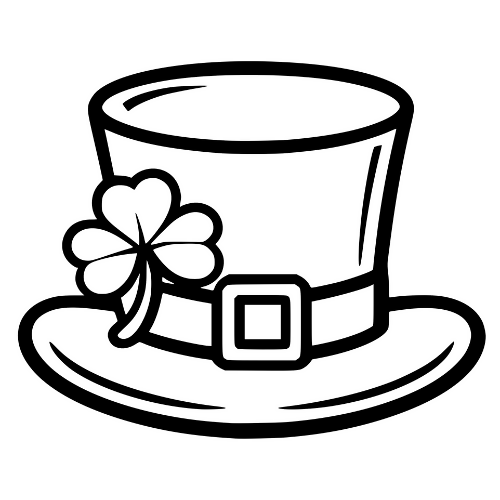 Top Hat with Clover - Digital File - XCS Friendly Digital My Custom Designs PDF