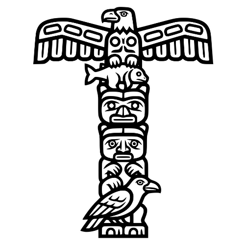 Totem Pole Outline - Digital File - XCS Friendly Digital My Custom Designs PDF