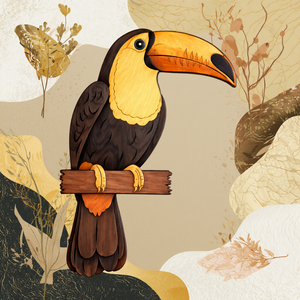 Toucan - Layered Animal Designs - Digital File Digital My Custom Designs
