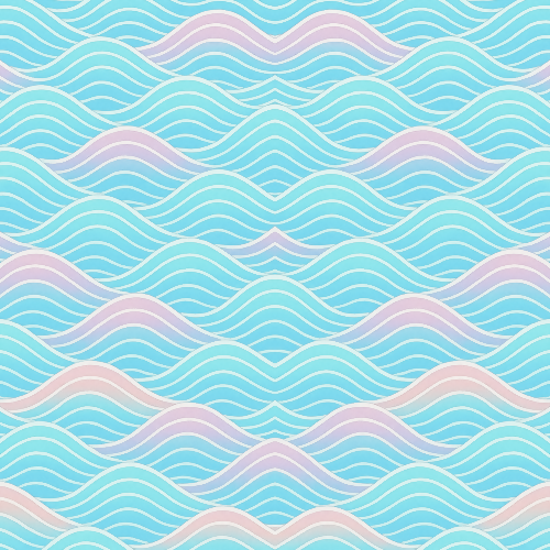 Minimal and Modern - Gentle Ocean Wave Curves With Pastel Glow - Pattern - Digital File Digital My Custom Designs PDF