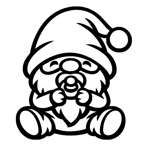 Cartoon Baby Gnome - Digital File - XCS Friendly