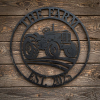 Tractor Custom Text - Metal Sign - Home Decor - Digital File - ZIP File - Digital