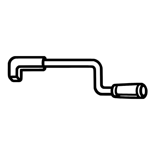 Trailer Landing Gear Crank Handle Sketch - Vector Graphics - Digital File Digital My Custom Designs PDF