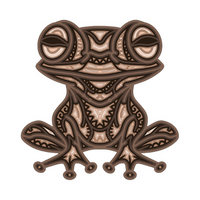 Tree Frog - Layered Line Designs - Digital File Digital My Custom Designs ZIP File