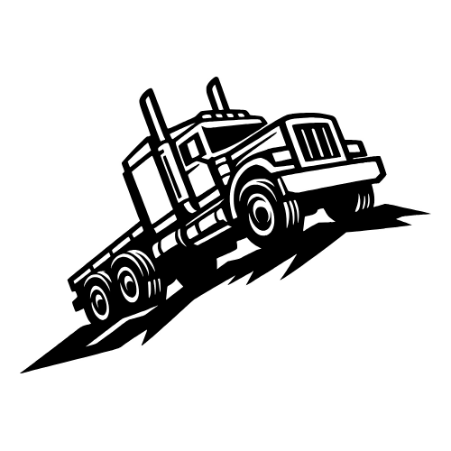 Truck Leaning Uphill Sketch - Vector Graphics - Digital File Digital My Custom Designs PDF