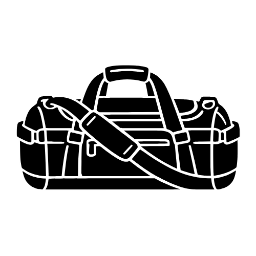 Trucker Duffel Bag Silhouette - Vector Graphics - Digital File Digital My Custom Designs PDF