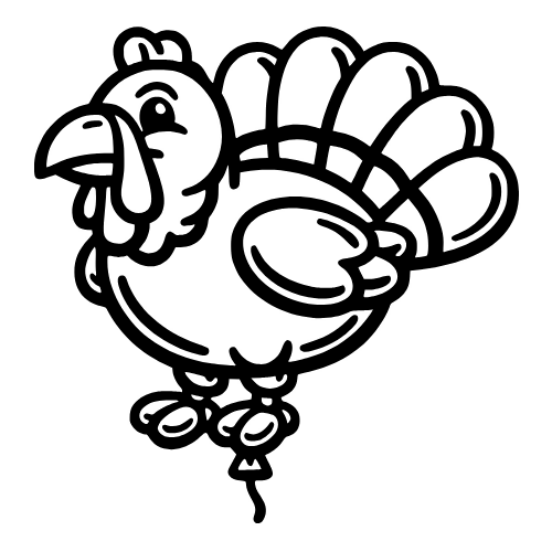 Turkey Balloon Design - Vector Graphics - Digital File Digital My Custom Designs PDF