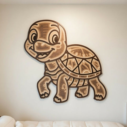 Turtle - Layered Line Design - Digital File Digital My Custom Designs
