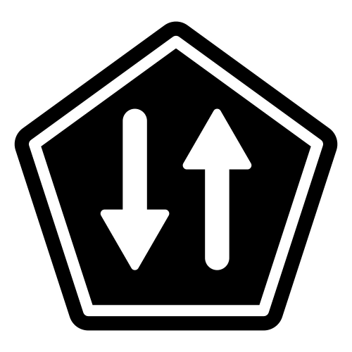 Two Way Traffic sign - Digital File - XCS Friendly Digital My Custom Designs PDF