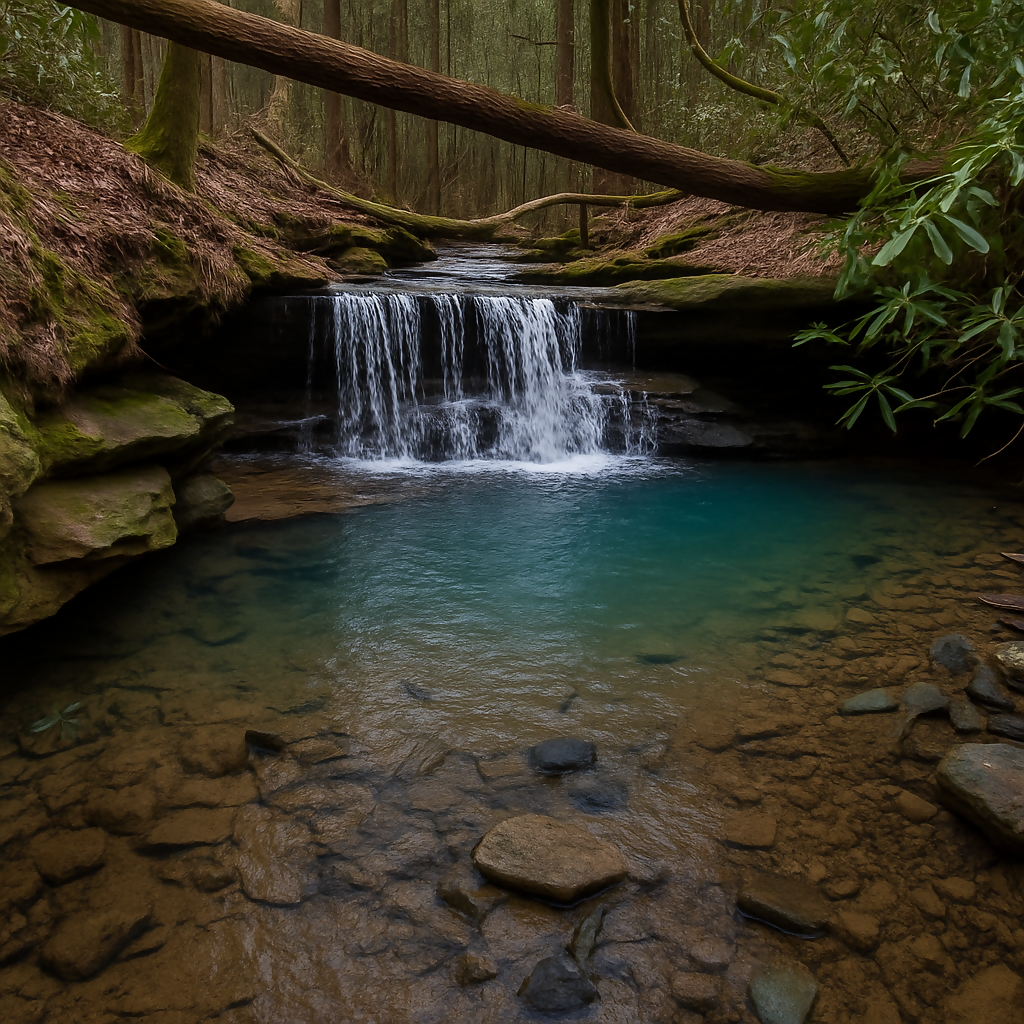 Vanhook Falls - Daniel Boone National Forest - Kentucky United States - Rendered - Digital File Digital My Custom Designs PDF