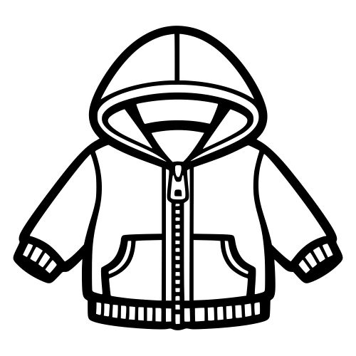 Baby Jacket Outline - Vector Graphics - Digital File Digital My Custom Designs PDF