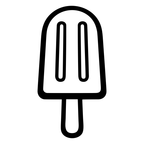 Popsicle Outline - Digital File - XCS Friendly Digital My Custom Designs PDF