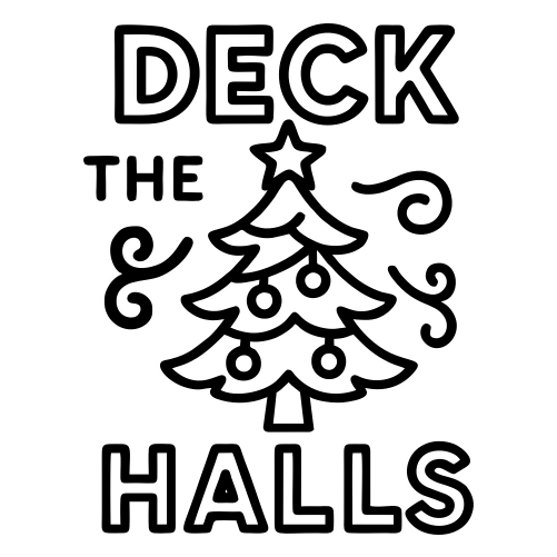 Deck the Halls - Digital File - XCS Friendly Digital My Custom Designs PDF