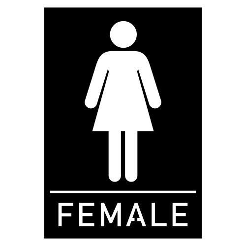 Restroom Female - Digital File - XCS Friendly Digital My Custom Designs PDF