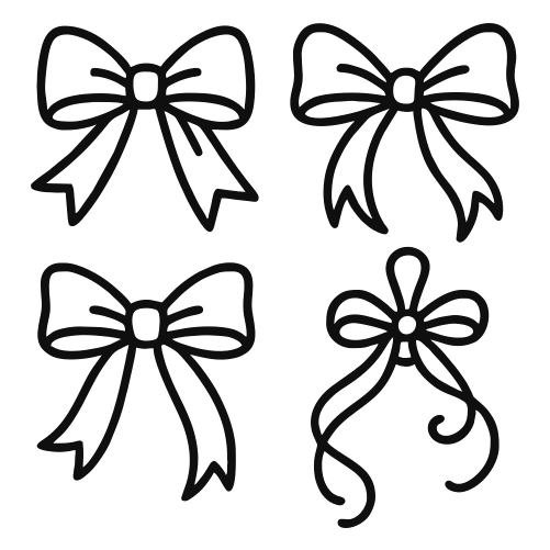 Decorative Ribbon Bow Set - Digital File - XCS Friendly Digital My Custom Designs PDF