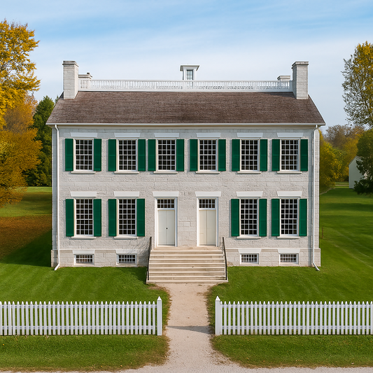 Centre Family Dwelling - Shaker Village of Pleasant Hill - Kentucky United States - Rendered - Digital File Digital My Custom Designs PDF