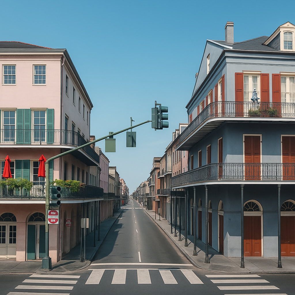 Royal Street and St. Peter Street - French Quarter - Louisiana United States - Rendered - Digital File Digital My Custom Designs PDF