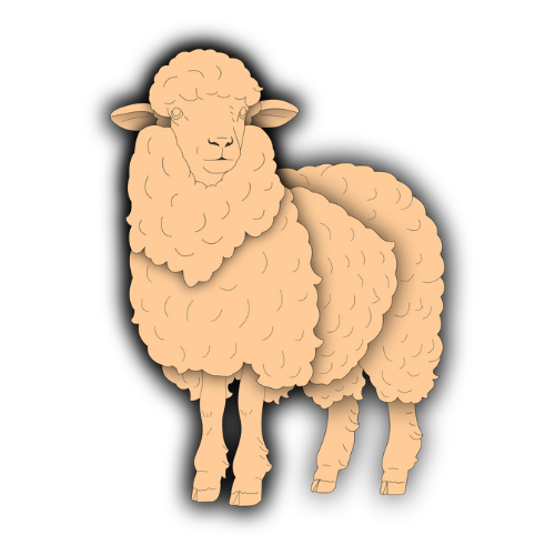 Sheep - Layered Animal Designs - Digital File Digital My Custom Designs SVG