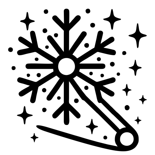 Snowflake Pin Brooch - Digital File - XCS Friendly Digital My Custom Designs PDF