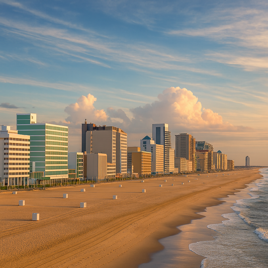 Virginia Beach - Virginia United States - Rendered - Digital File Digital My Custom Designs PDF