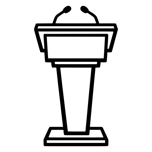 Lectern Outline - Vector Graphics - Digital File Digital My Custom Designs PDF