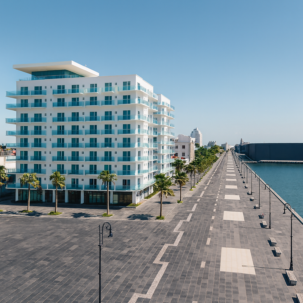 Veracruz Port & Malecón (Puerto de Veracruz y Malecón) - Veracruz Mexico - Rendered - Digital File Digital My Custom Designs PDF