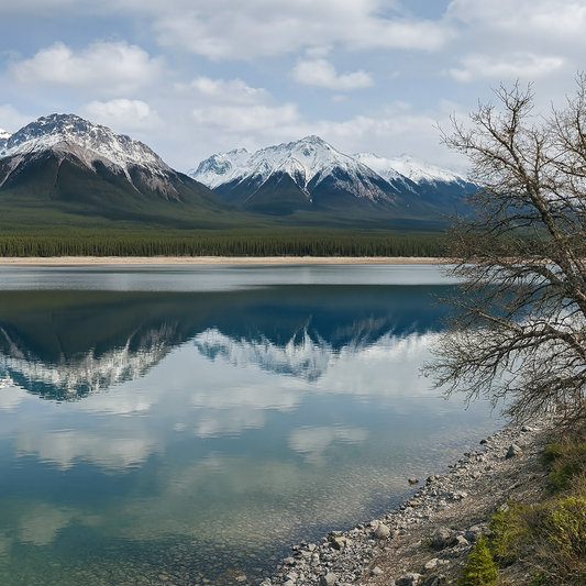 Interlakes Campground - Kananaskis Country - Alberta Canada - Rendered - Digital File Digital My Custom Designs PDF