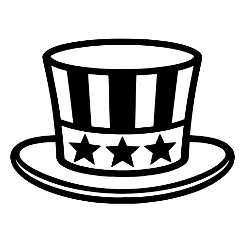 Uncle Sam Hat - Digital File - XCS Friendly Digital My Custom Designs PDF