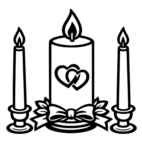 Unity Candle Design - Digital File - XCS Friendly Digital My Custom Designs PDF