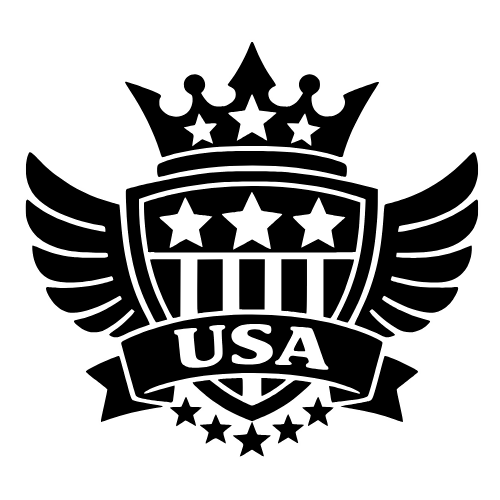 USA Badge Crown - Digital File - XCS Friendly Digital My Custom Designs PDF
