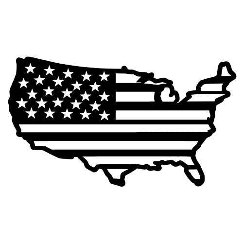 USA Map with Flag Design - Digital File - XCS Friendly Digital My Custom Designs PDF