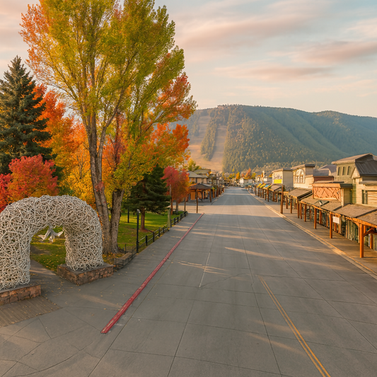 Jackson Town Square - Wyoming United States - Rendered - Digital File Digital My Custom Designs PDF