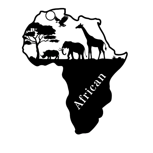 Africa Custom Text - Wall / Home Decor - Digital File Digital My Custom Designs ZIP File