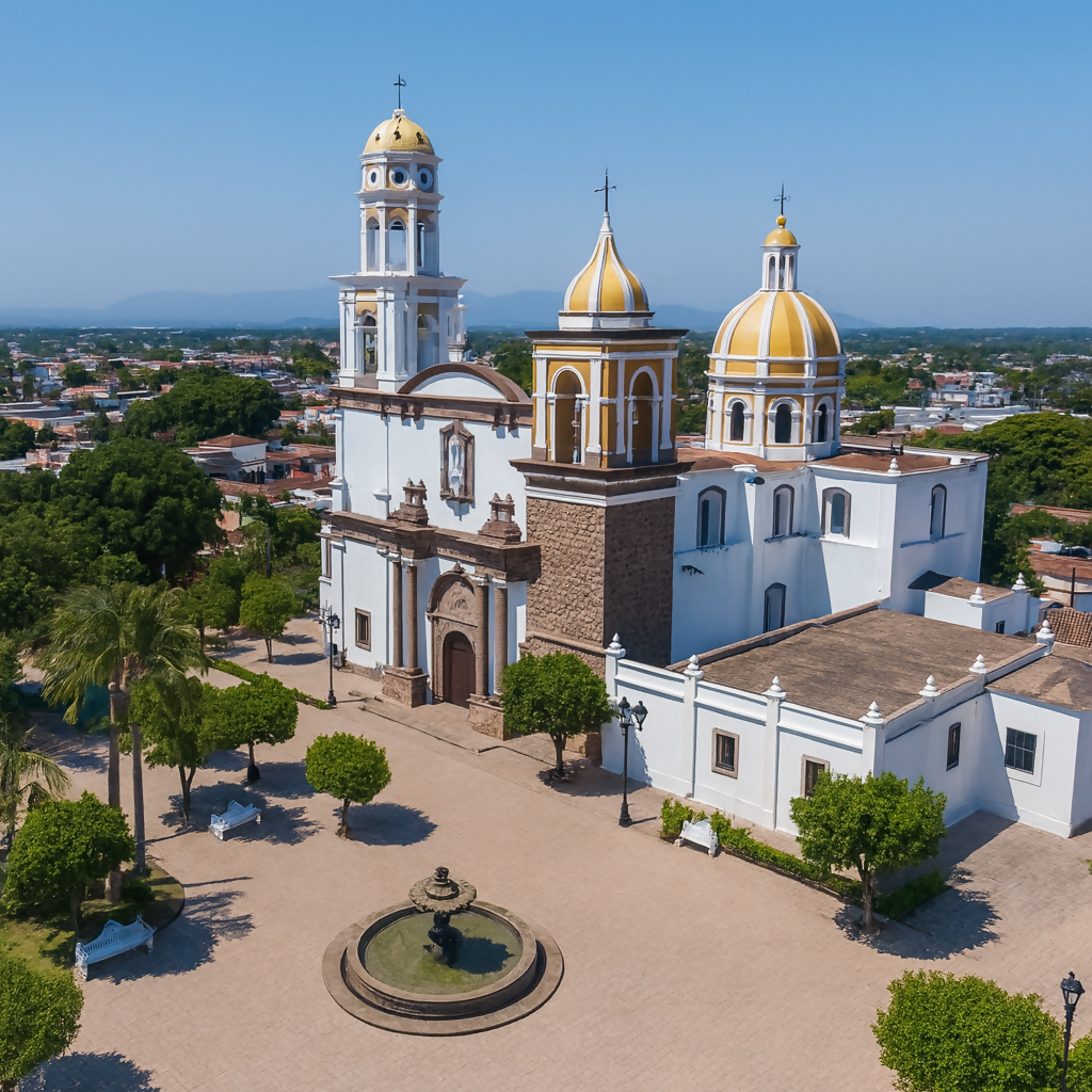 Parish of Saint Michael the Archangel (Parroquia de San Miguel Arcángel) - Colima Mexico - Rendered - Digital File Digital My Custom Designs PDF