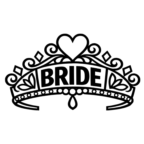 Bride Crown Sketch - Digital File - XCS Friendly Digital My Custom Designs PDF