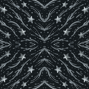 Space and Cosmic - Liquid Metal Shooting Stars - Pattern - Digital file