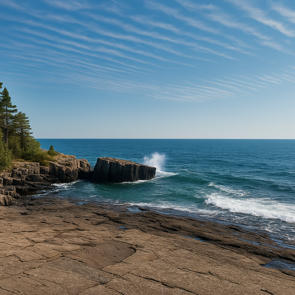 Artists Point - Shore of Lake Superior - Minnesota United States - Rendered - Digital File Digital My Custom Designs PDF