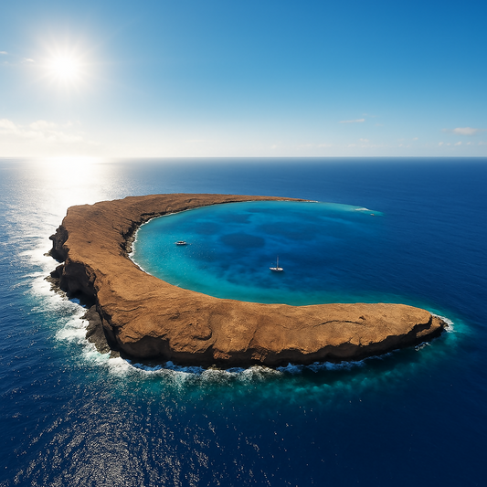 Molokini Crater - Hawaii United States - Rendered - Digital file Digital My Custom Designs PDF