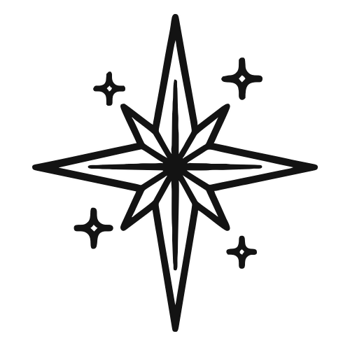 Nativity Star Icon - Digital File - XCS Friendly Digital My Custom Designs PDF