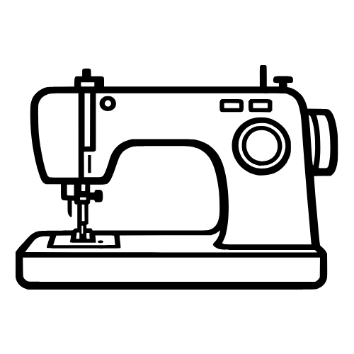 Sewing Machine Outline - Vector Graphics - Digital File