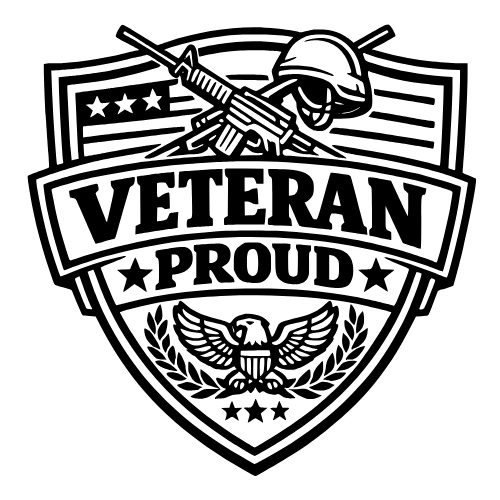 Veteran Proud Badge - Digital File - XCS Friendly Digital My Custom Designs PDF