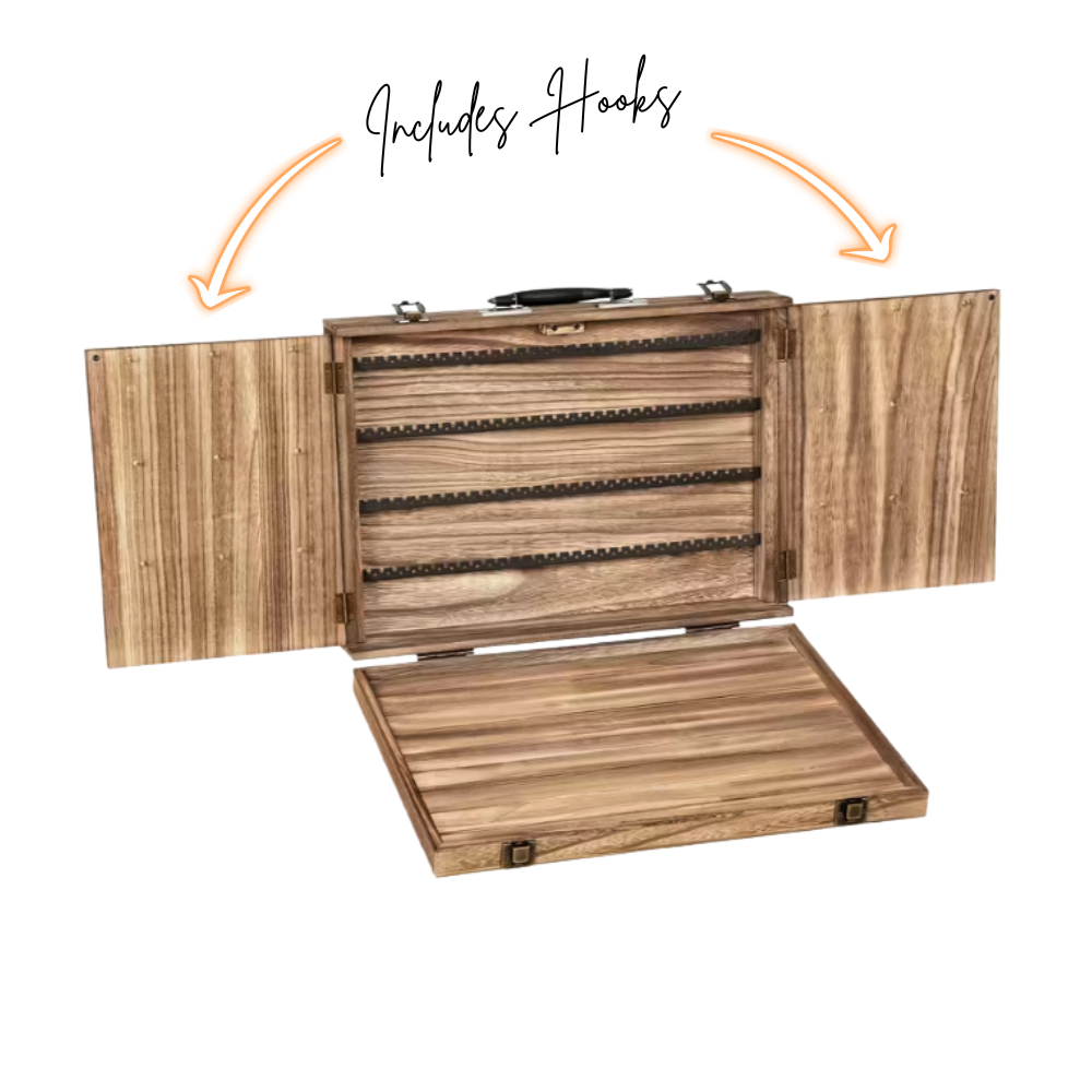 Vintage Wooden Jewelry Display Case - Seller Supplies My Custom Designs