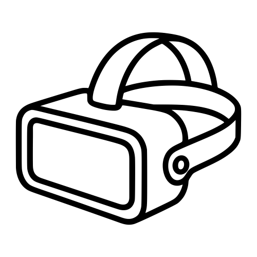 VR Headset Silhouette - Digital File - XCS Friendly Digital My Custom Designs PDF