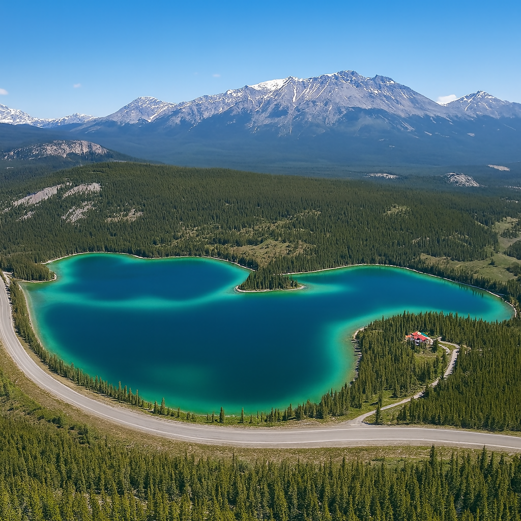 Emerald Lake Viewpoint - Yukon Canada - Rendered - Digital File Digital My Custom Designs PDF