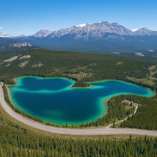 Emerald Lake Viewpoint - Yukon Canada - Rendered - Digital File Digital My Custom Designs PDF