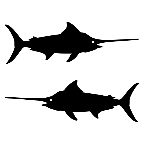Swordfish Silhouette - Vector Graphics - Digital File Digital My Custom Designs PDF