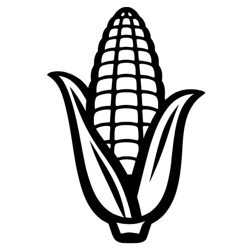 Corn on the Cob Outline - Digital File - XCS Friendly Digital My Custom Designs PDF